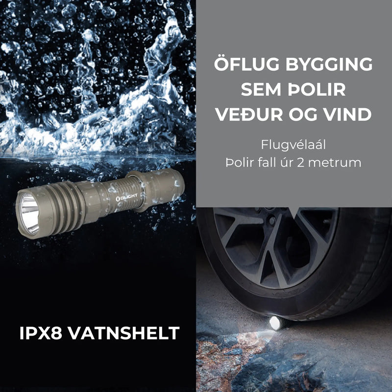 Warrior X 4 2.600 lm vasaljós með hulstri Olight