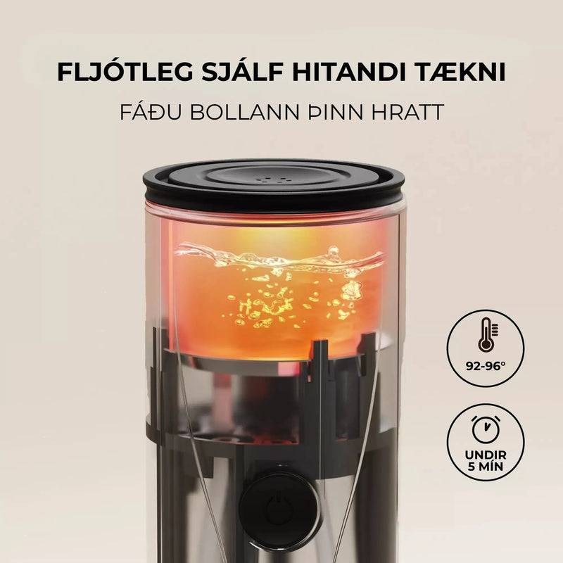 CeraPlus 03 ferðakaffivél fyrir hylki og malað kaffi CeraPlus