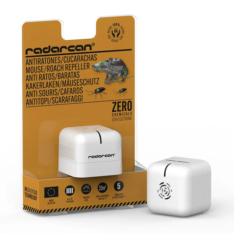 Músafæla fyrir rafhlöður Radarcan