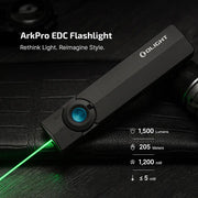 ArkPro Svart – Flatt EDC-vasaljós með mörgum ljósgjöfum Olight