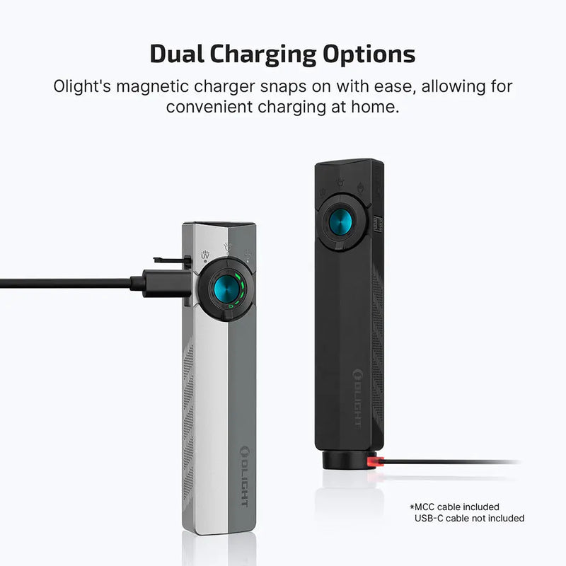 ArkPro Svart – Flatt EDC-vasaljós með mörgum ljósgjöfum Olight