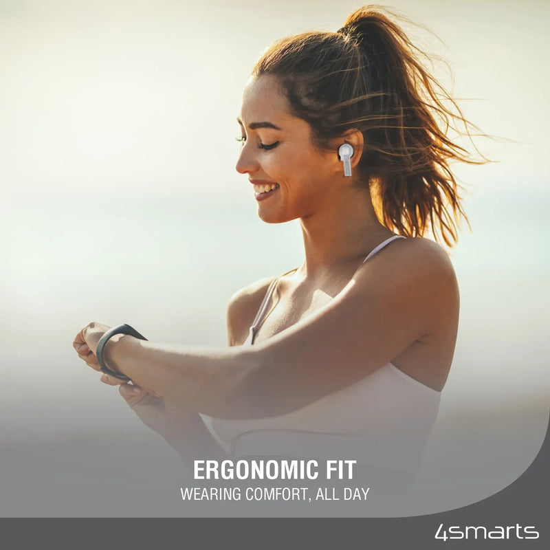 SkyBuds Lucid þráðlaus heyrnartól - Hvít 4smarts