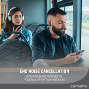 SkyBuds Lucid þráðlaus heyrnartól - Appelsínugul 4smarts