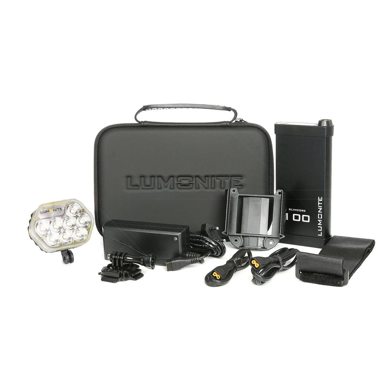 Leader DX 5.000 lm hjálmaljósasett Lumonite